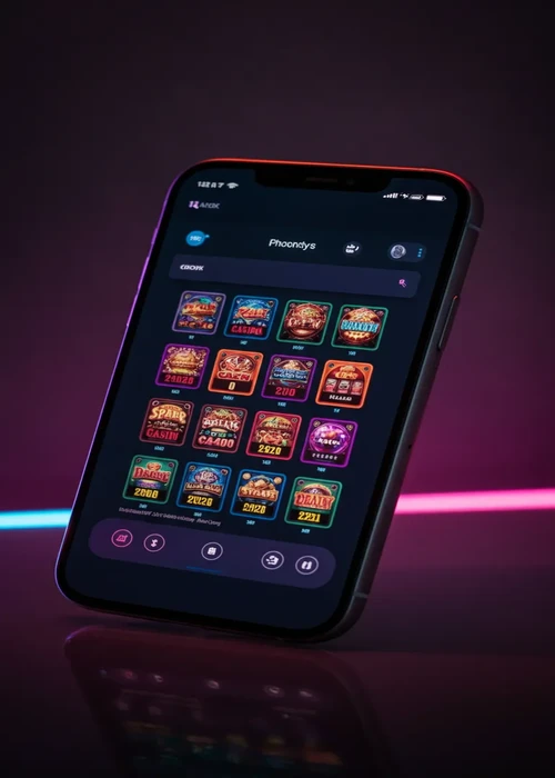 Übersicht des Abuking Casino Logos und der Benutzeroberfläche mit beliebten Slots und Live-Dealer-Spielen