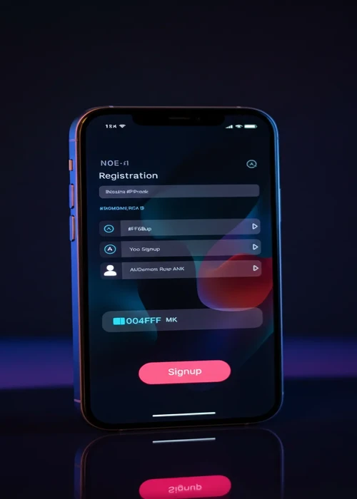 Screenshot des Registrierungsformulars bei Abuking Casino mit den drei Schritten zur Kontoerstellung